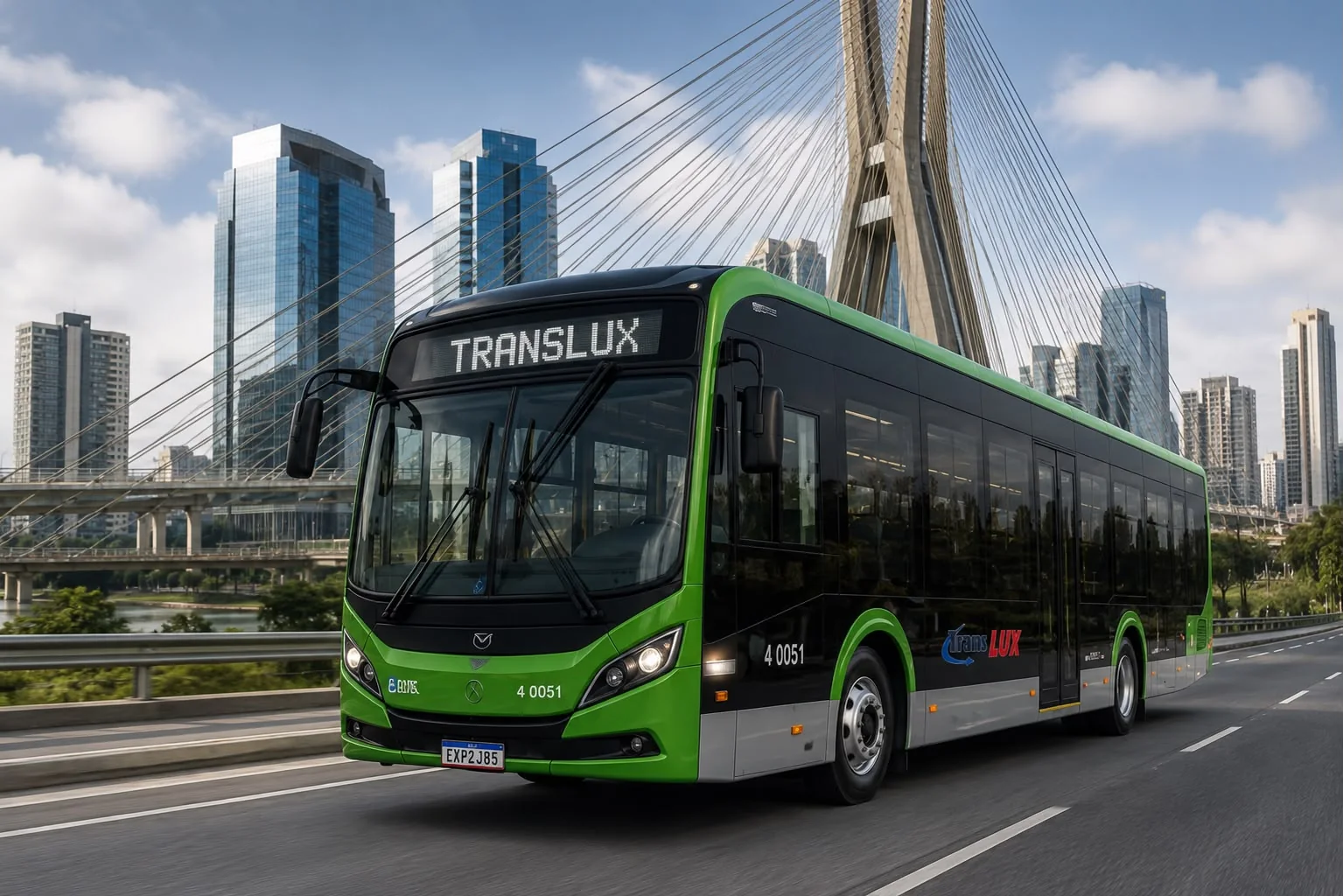 Ônibus urbano Translux em operação
